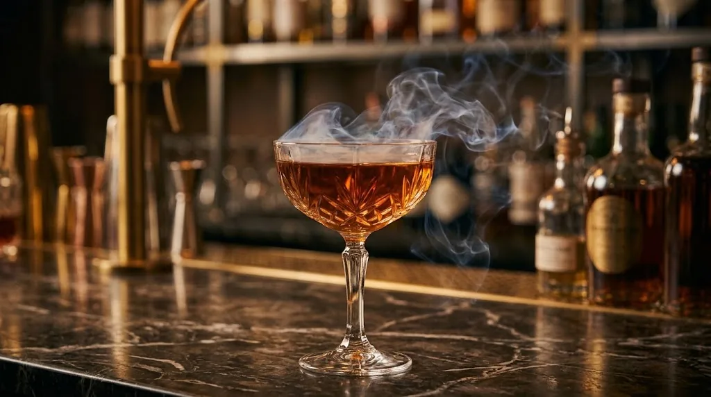 En rökig cocktail på baren på BŒF.